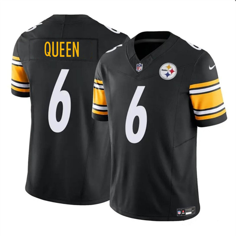 Nike Steelers 6 Patrick Queen Black Vapor Untouchable Limited Jersey