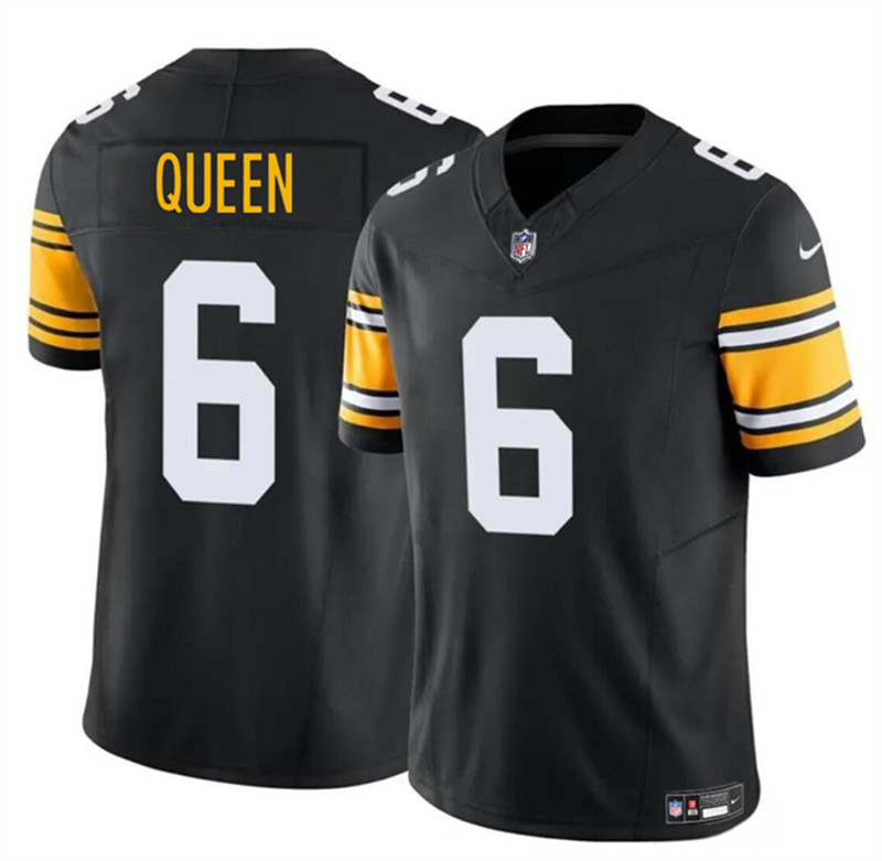 Nike Steelers 6 Patrick Queen Black Vapor Untouchable Limited Jerseys
