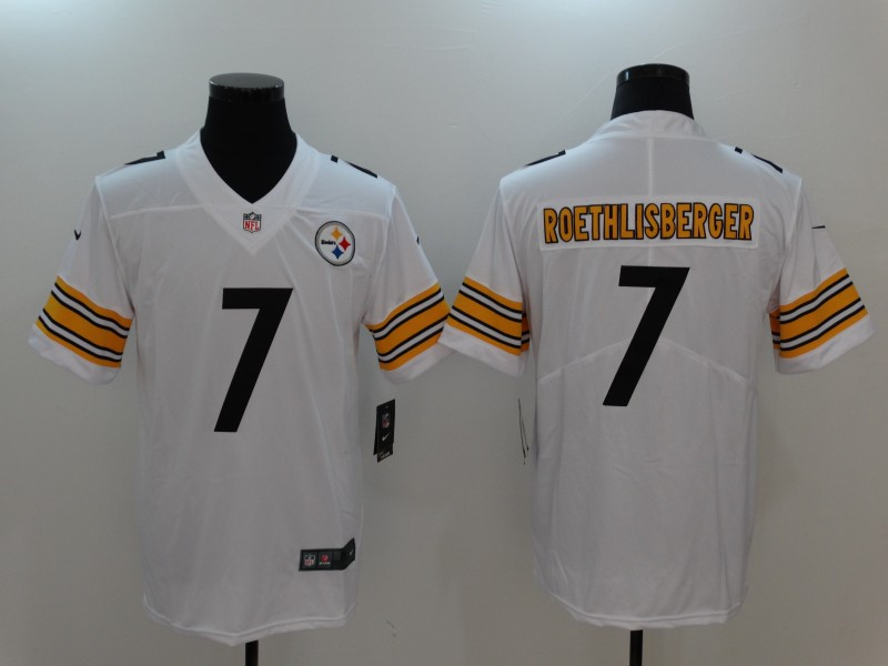  Steelers 7 Ben Roethlisberger White Vapor Untouchable Player Limited Jersey