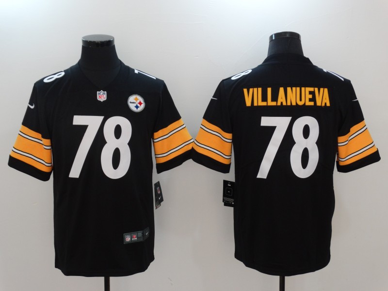  Steelers 78 Alejandro Villanueva Black Vapor Untouchable Player Limited Jersey