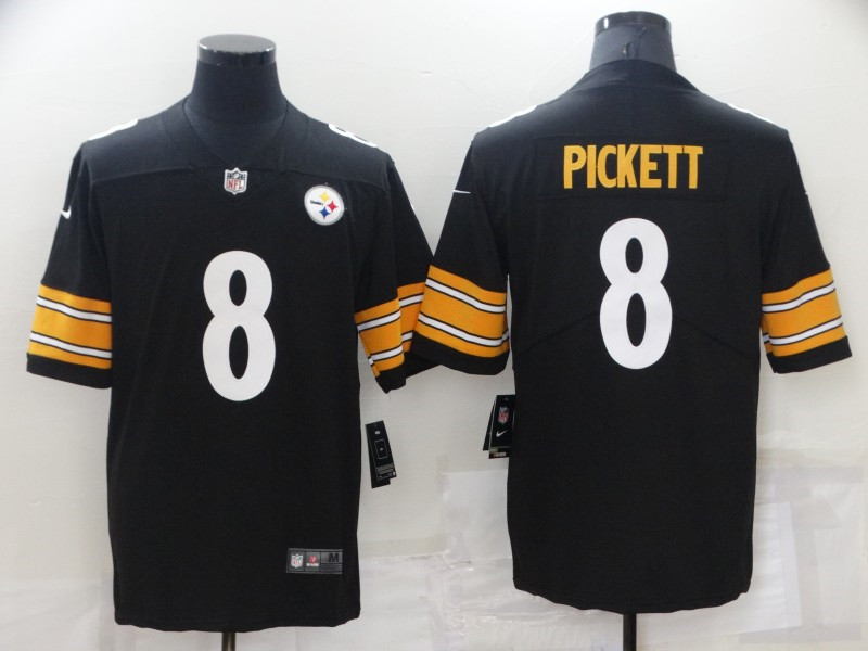 Nike Steelers 8 Kenny Pickett Black 2022 NFL Draft Vapor Untouchable Limited Jersey