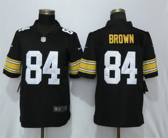  Steelers 84 Antonio Brown Black Alternate Game Jersey