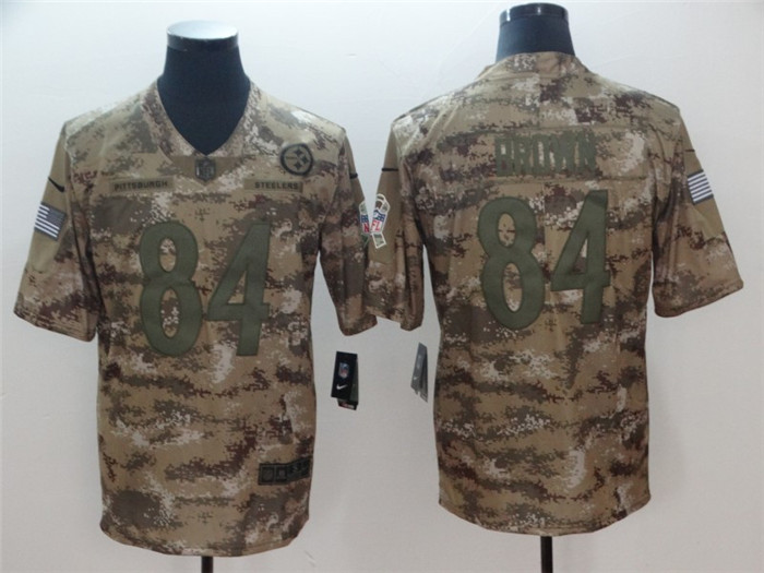  Steelers 84 Antonio Brown Camo Salute To Service Limited Jersey