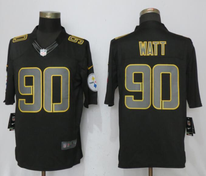  Steelers 90 T.J. Watt Black Impact Limited Jersey