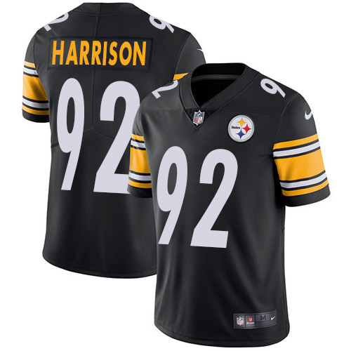 Nike Steelers 92 James Harrison Black Vapor Untouchable Player Limited ...