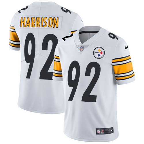  Steelers 92 James Harrison White Vapor Untouchable Player Limited Jersey