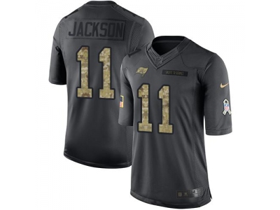  Tampa Bay Buccaneers 11 DeSean Jackson Black Men Stitched NFL Limited 2016 Salute to Service Jersey