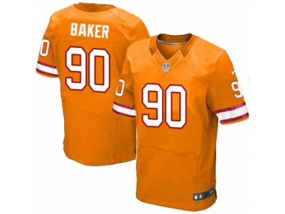  Tampa Bay Buccaneers 90 Chris Baker Elite Orange Glaze Alternate NFL Jersey