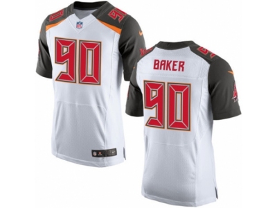  Tampa Bay Buccaneers 90 Chris Baker Elite White NFL Jersey