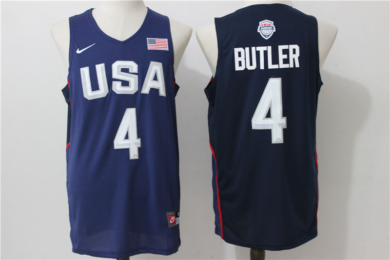  Team USA 4 Jimmy Butler Navy Blue 2016 Dream Team Stitched NBA Jersey