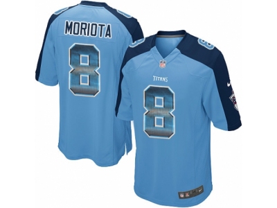  Tennessee Titans 8 Marcus Mariota Limited Light Blue Strobe NFL Jersey