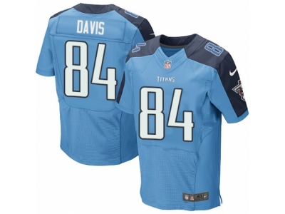  Tennessee Titans 84 Corey Davis Elite Light Blue Team Color NFL Jersey