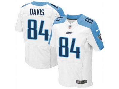  Tennessee Titans 84 Corey Davis Elite White NFL Jersey