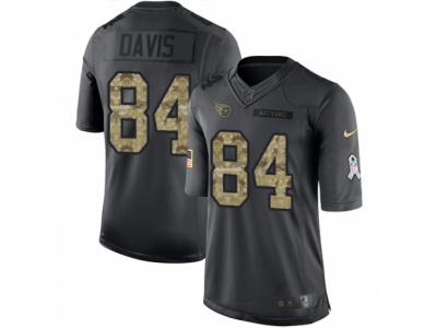  Tennessee Titans 84 Corey Davis Limited Black 2016 Salute to Service NFL Jersey