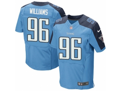  Tennessee Titans 96 Sylvester Williams Elite Light Blue Team Color NFL Jersey