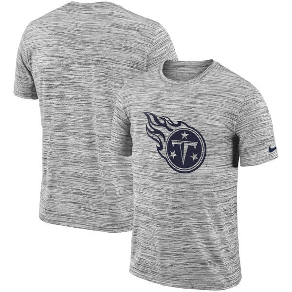  Tennessee Titans Heathered Black Sideline Legend Velocity Travel Performance T Shirt