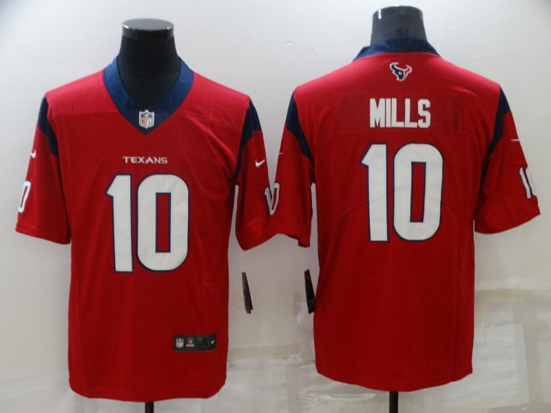 Nike Texans 10 Davis Mills Red Vapor Untouchable Limited Jersey