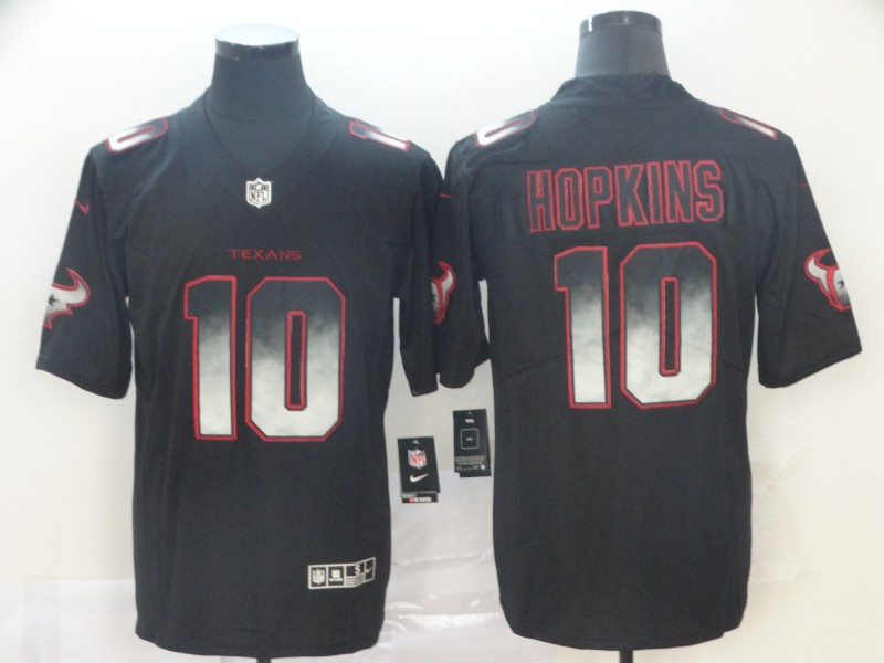 Nike Texans 10 DeAndre Hopkins Black Arch Smoke Vapor Untouchable Limited Jersey