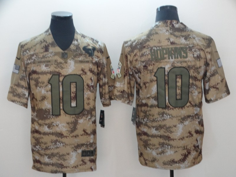 Texans 10 DeAndre Hopkins Camo Salute To Service Limited Jersey