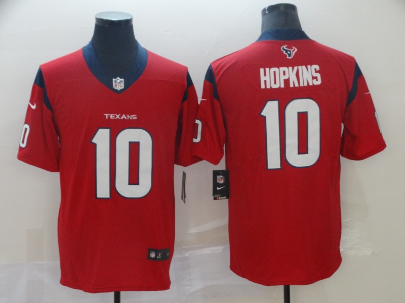 Nike Texans 10 DeAndre Hopkins Red New 2019 Vapor Untouchable Limited Jersey