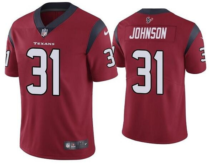 Nike Texans 31 David Johnson Red Vapor Untouchable Limited Jersey