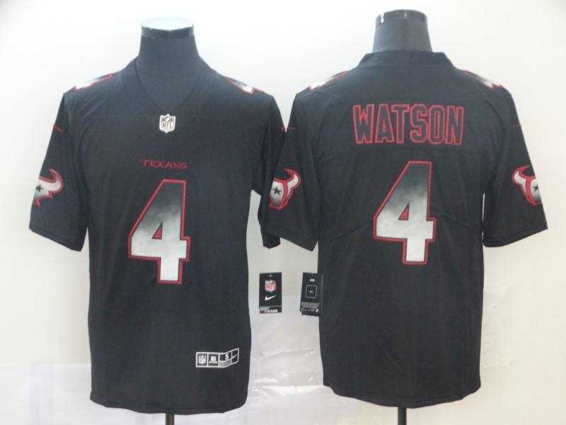 Nike Texans 4 Deshaun Watson Black Arch Smoke Vapor Untouchable Limited Jersey