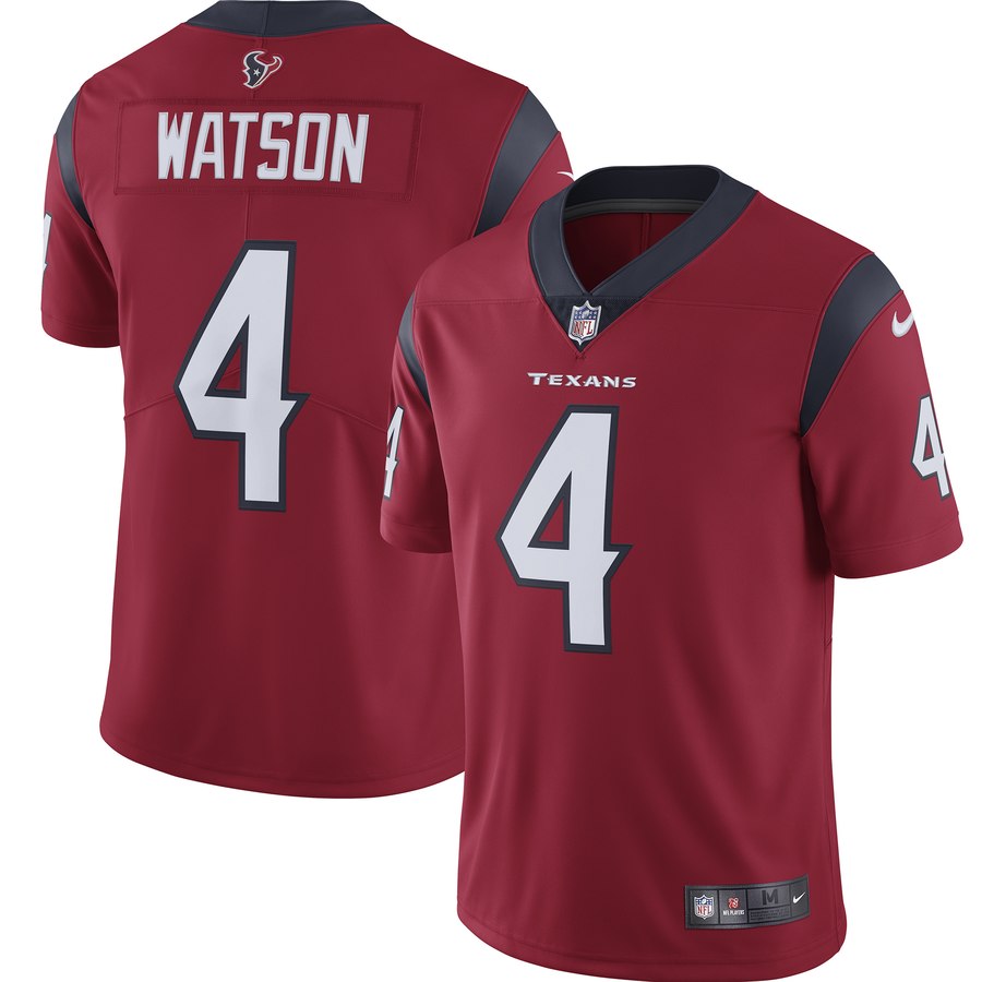 Nike Texans 4 Deshaun Watson Red Youth New 2019 Vapor Untouchable Limited Jersey