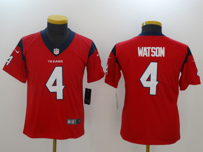  Texans 4 Deshaun Watson Red Youth Vapor Untouchable Player Limited Jersey