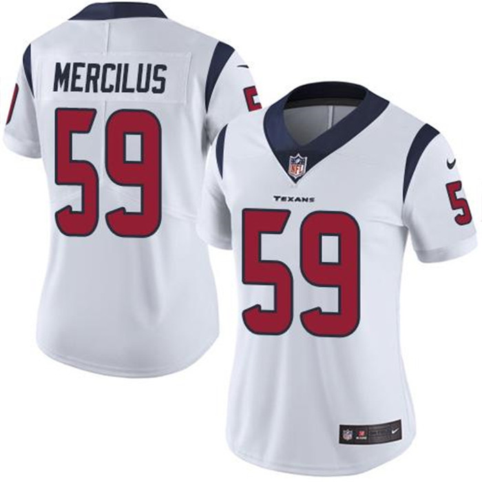  Texans 59 Whitney Mercilus White Women Vapor Untouchable Limited Jersey