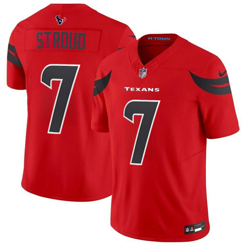 Nike Texans 7 C.J. Stroud Red 2024 F.U.S.E. Vapor Limited Jersey