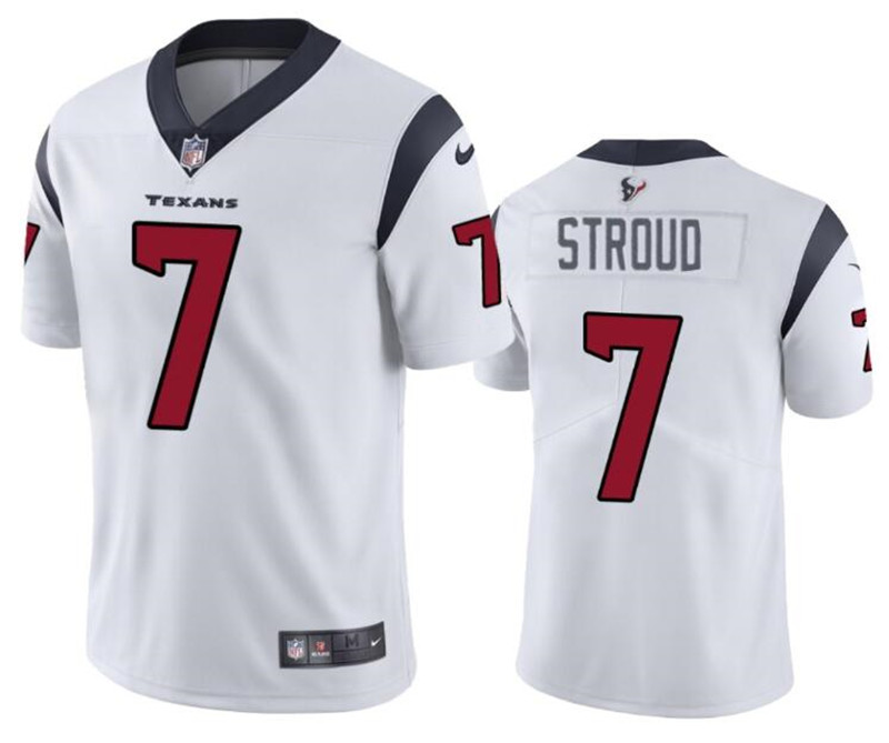 Nike Texans 7 C.J. Stroud White Vapor Untouchable Limited Jersey