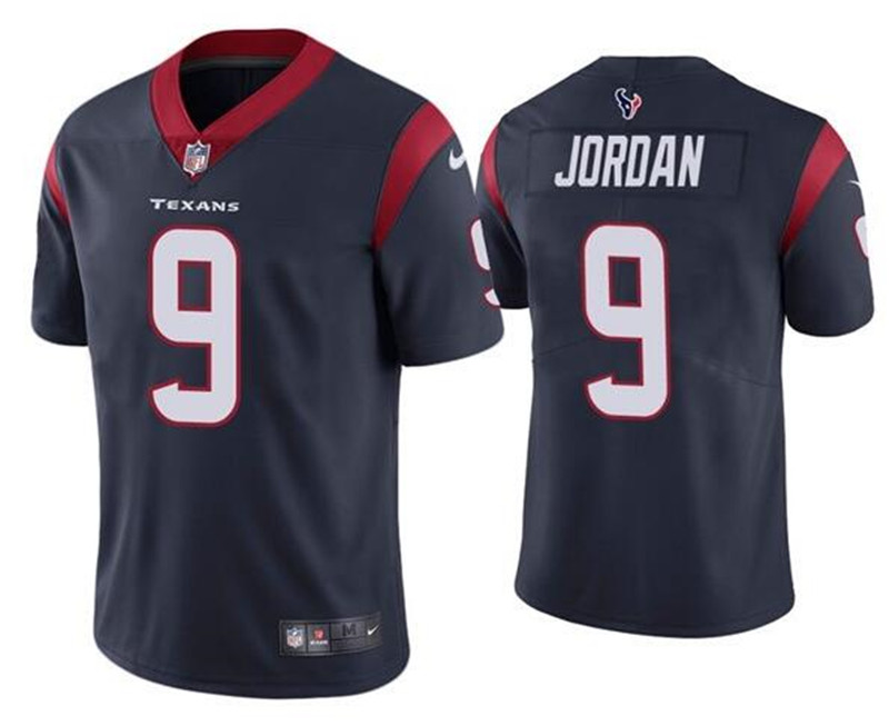 Nike Texans 9 Brevin Jordan Navy Vapor Untouchable Limited Jersey