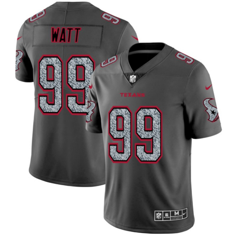 Nike Texans 99 J.J. Watt Gray Camo Vapor Untouchable Limited Jersey