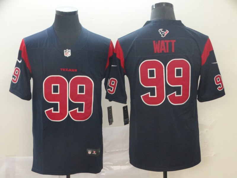 Nike Texans 99 J.J. Watt Navy New 2019 Color Rush Limited Jersey