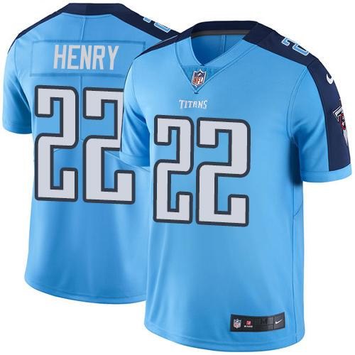  Titans 22 Derrick Henry Light Blue Vapor Untouchable Limited Jersey
