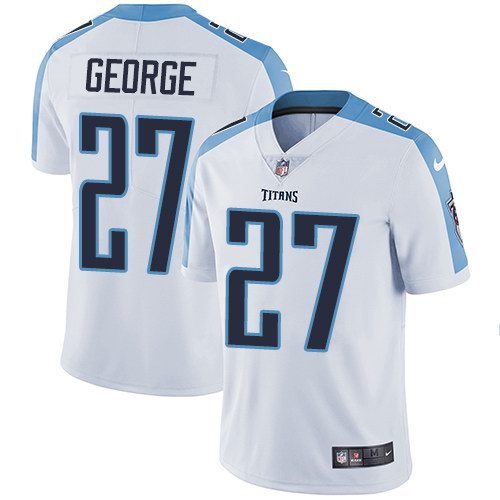  Titans 27 Eddie George White Vapor Untouchable Limited Jersey