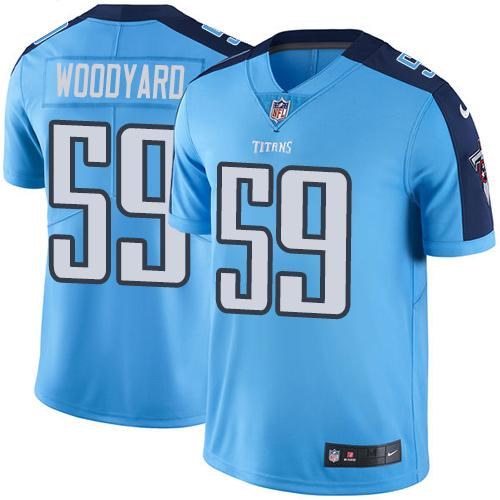  Titans 59 Wesley Woodyard Light Blue Vapor Untouchable Limited Jersey
