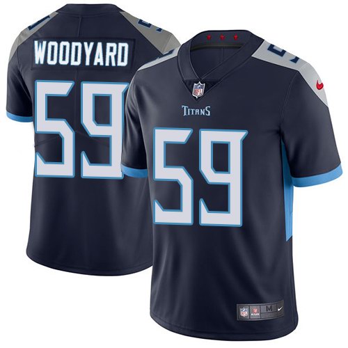  Titans 59 Wesley Woodyard Navy New 2018 Vapor Untouchable Limited Jersey
