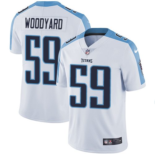  Titans 59 Wesley Woodyard White Vapor Untouchable Limited Jersey