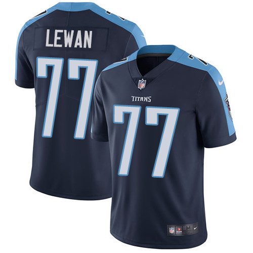  Titans 77 Taylor Lewan Navy Vapor Untouchable Limited Jersey