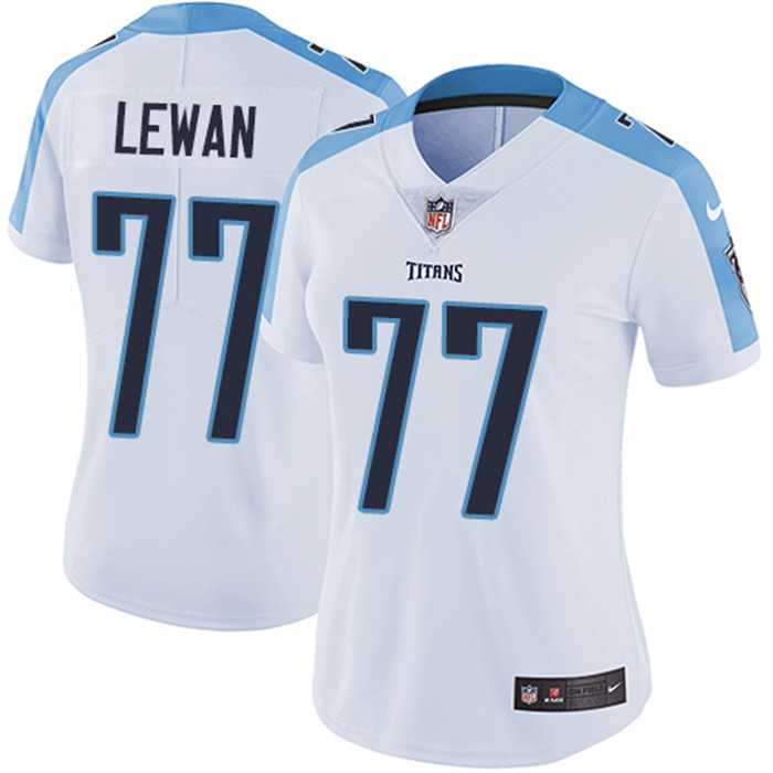  Titans 77 Tyalor Lewan White Women Vapor Untouchable Limited Jersey