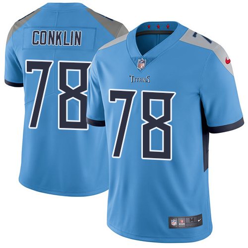  Titans 78 Jack Conklin Light Blue New 2018 Vapor Untouchable Limited Jersey