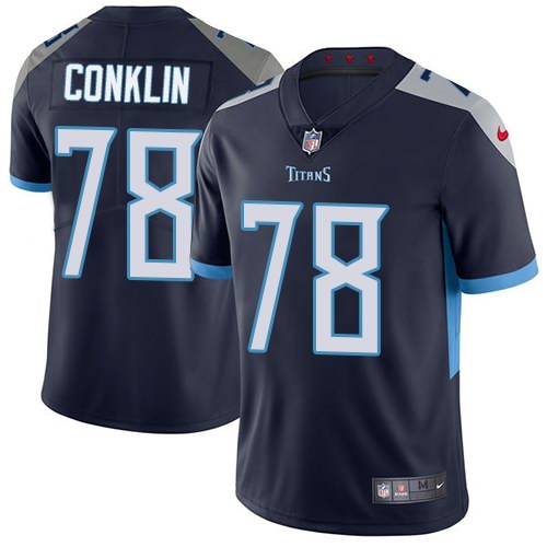  Titans 78 Jack Conklin Navy New 2018 Vapor Untouchable Limited Jersey