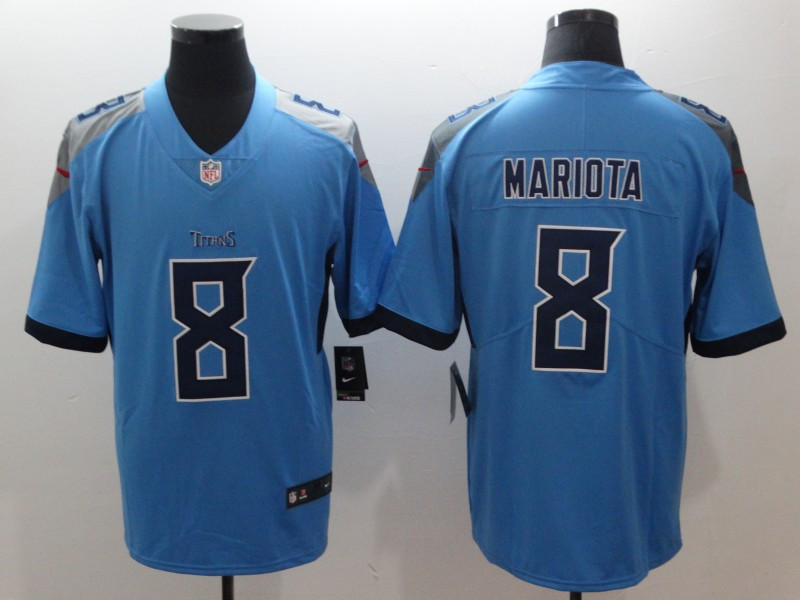  Titans 8 Marcus Mariota Light Blue New 2018 Vapor Untouchable Limited Jersey