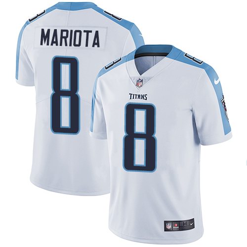  Titans 8 Marcus Mariota White Vapor Untouchable Limited Jersey