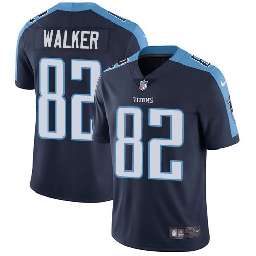  Titans 82 Delanie Walker Navy Vapor Untouchable Limited Jersey