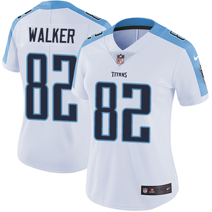  Titans 82 Delanie Walker White Women Vapor Untouchable Limited Jersey