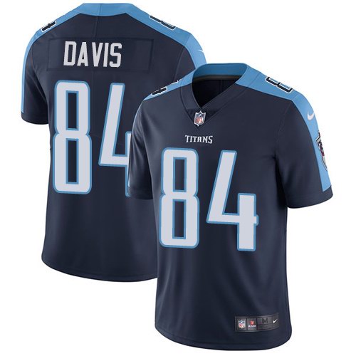  Titans 84 Corey Davis Navy Vapor Untouchable Limited Jersey