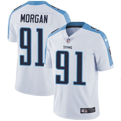  Titans 91 Derrick Morgan White Vapor Untouchable Limited Jersey