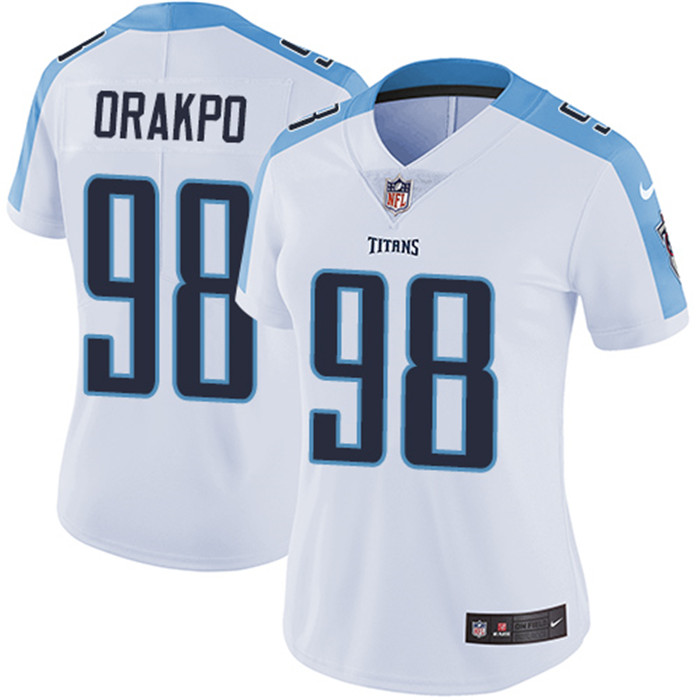  Titans 98 Brian Orakpo White Women Vapor Untouchable Limited Jersey